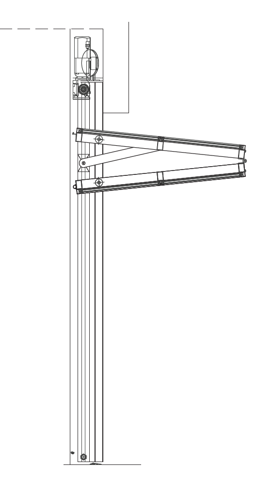 Vista Vertical Bi-Fold Door Line Drawing